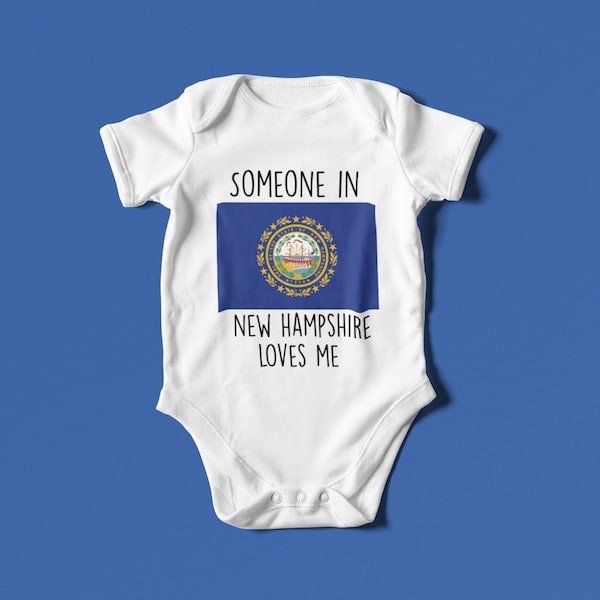 new hampshire, new hampshire onesie®, baby shower gift, new hampshire baby, new hampshire gift, new hampshire