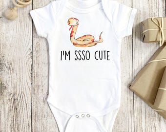 Schlange Body®, Schlangen-Baby-Geschenk, Tier-Strampler®, Tier-Baby-Geschenk, Reptilien-Baby-Geschenk, niedliches Tier-Strampler®, Baby-Dusche-Geschenk, Reptilien-Strampler®