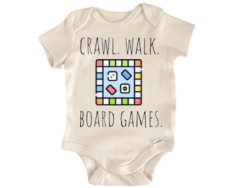 Brettspiel Tisch Top Baby Onesie® Neugeborene Baumwolle Body Baby Shower Geschenk