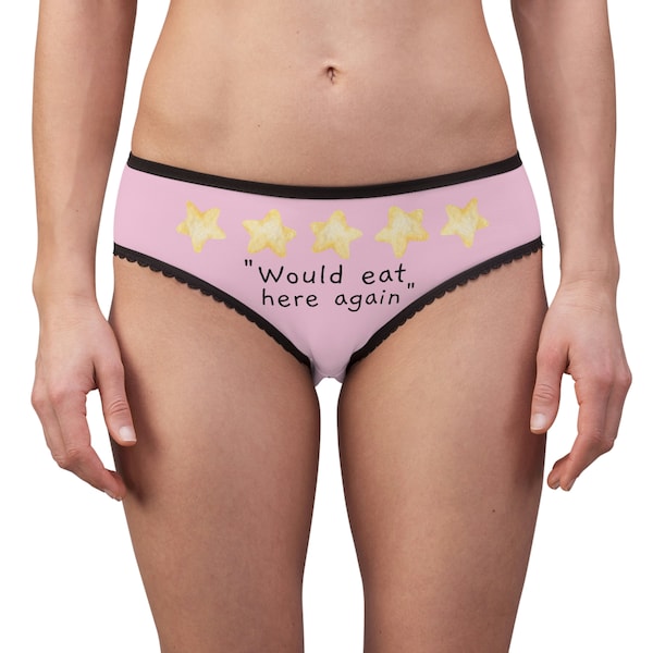 5 Stars Would Eat Here Again | Funny Panties  | Dirty Valentine's Day Gift | Wedding Gift | Sassy Panties | Raunchy Panties | Adult Panties