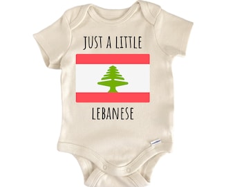 Lebanon Lebanese Baby Gift Baby Bodysuit