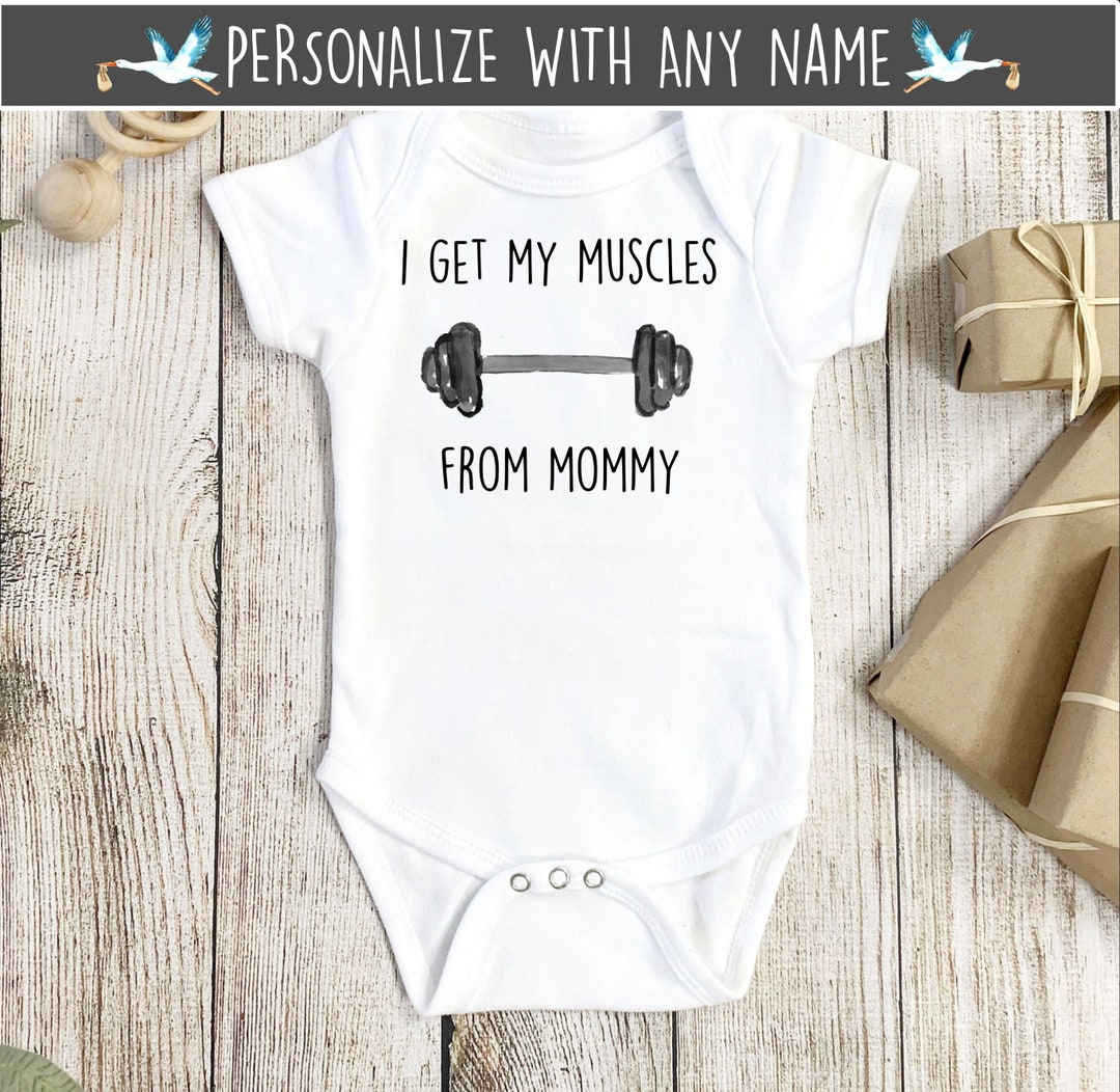 Gym Onesie®, Gym Baby Gift, Bodybuilder Onesie®, Bodybuilder Baby Gift