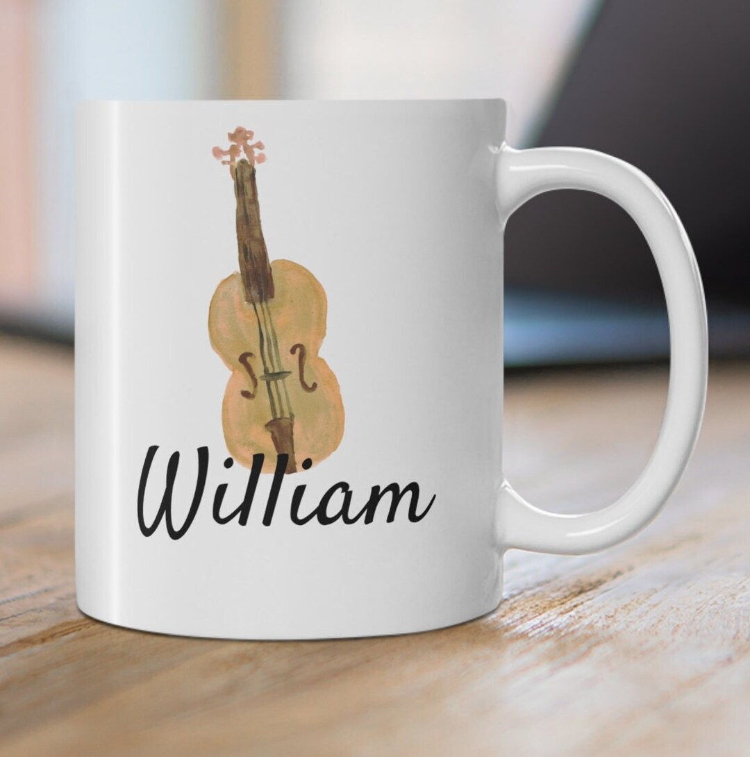 Violin Mug, Violin Gift, Violinist Mug, Violinist Gift, Cute Violin Mug