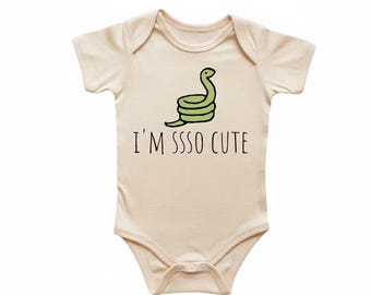 Body per neonati con stampa serpente/rettile® Body in cotone per neonati® Regalo per baby shower