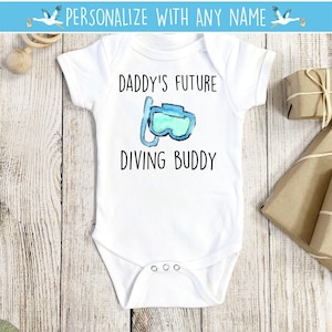 Mono de esnórquel®, Mono de esnórquel®, Mono de buceo®, Futuro compañero de buceo de papá, Mono de buceo®, Regalo de buceo para bebé, Regalo de buceo para bebé