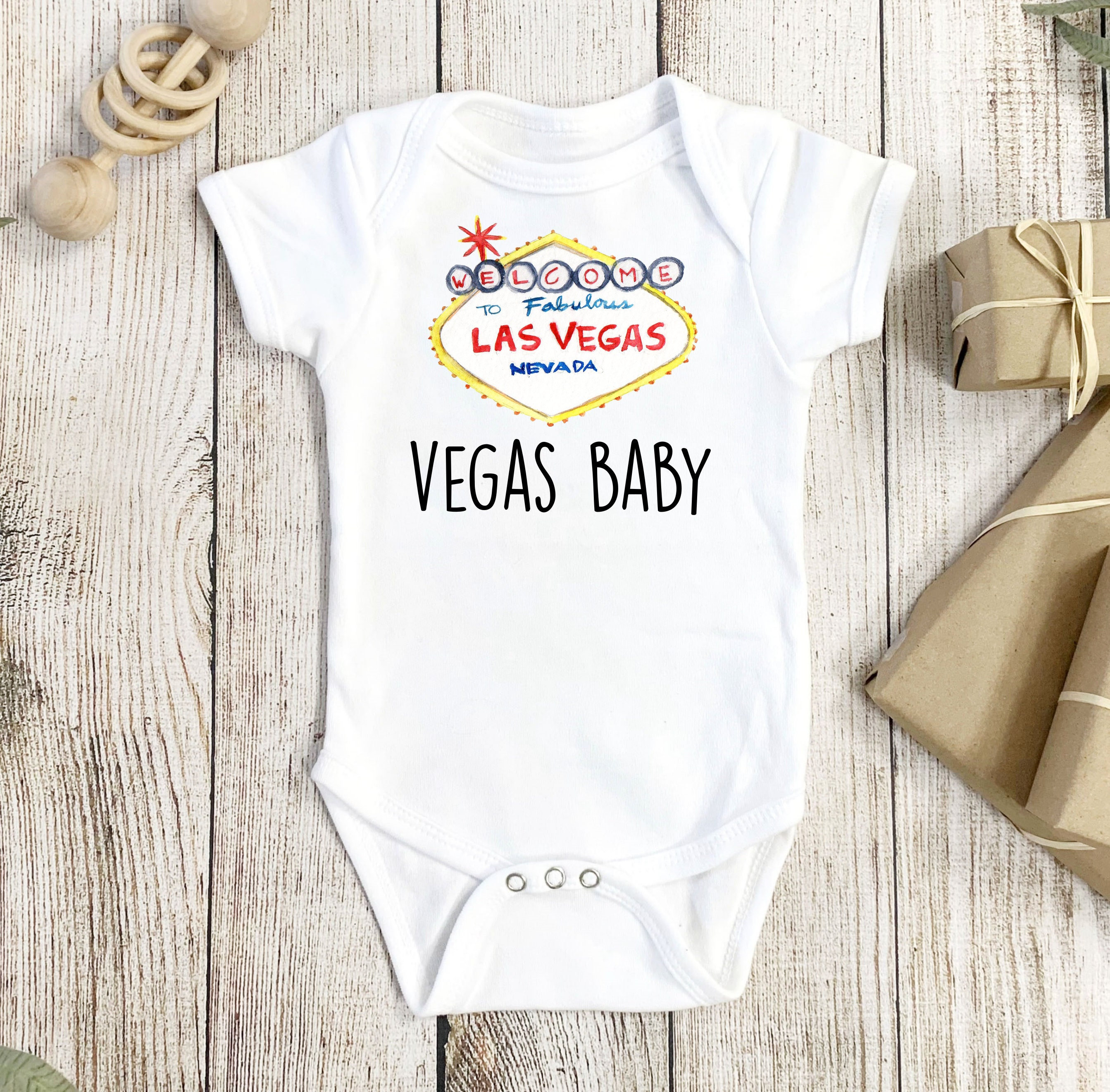 Las Vegas Onesie® Las Vegas Baby Gift Nevada Onesie® Nevada 