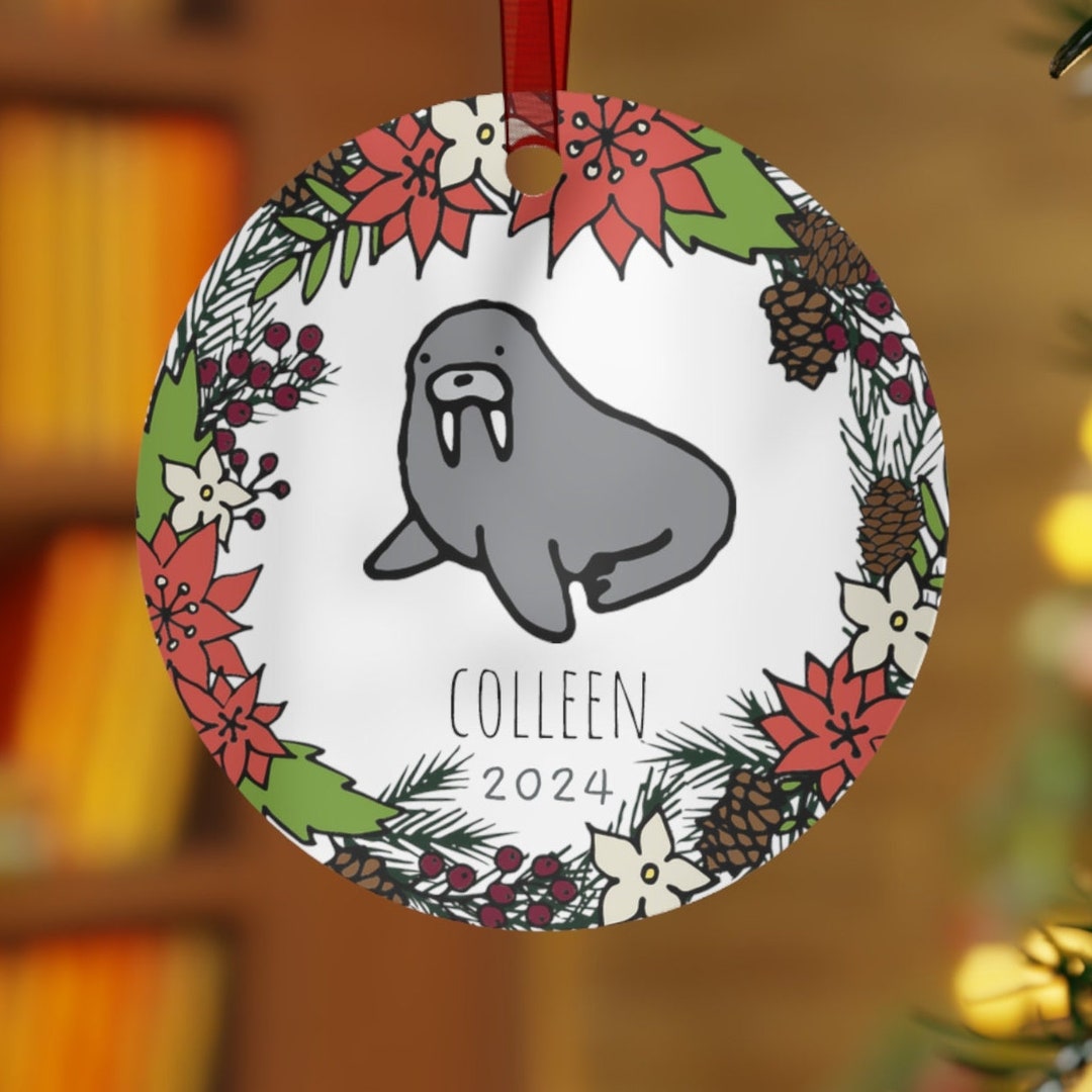 Walrus Christmas Ornament 