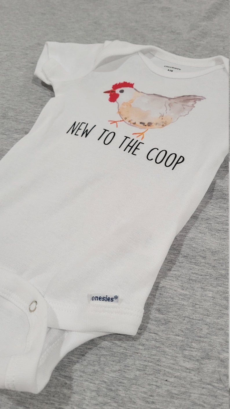 Funny Farm Onesie®, Chicken Onesie®, Chicken Baby Gift, Funny Chicken Onesie®, Farm Onesie®, Farm Baby Gift, Farm Baby Gift image 6