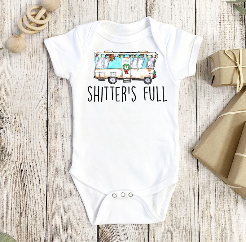 christmas onesie®, funny christmas, christmas baby, christmas outfit, baby shower gift, first christmas, funny baby onesie®, holiday onesie® image 1