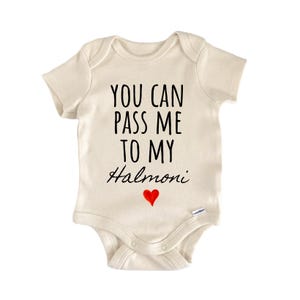 Personifiera familjens smeknamn Halmoni-meddelande Babypresent Baby Onesie®