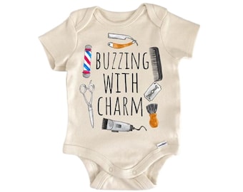 Barber Hairdress Haircut Baby Onesie® Newborn Cotton Onesie® Baby Shower Gift
