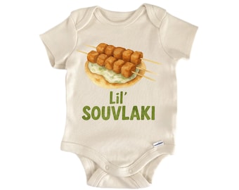 Souvlaki Greek Foodie - Baby Bodysuit