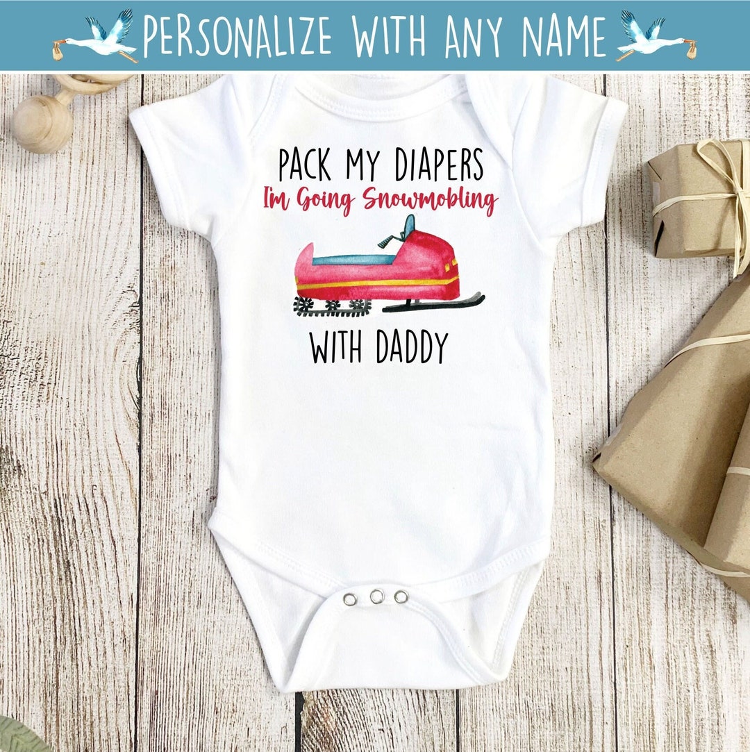 Snowmobile Onesie®, Snowmobile Baby Gift, Baby Shower Gift, Baby