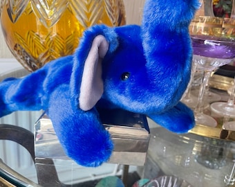 Ty RareRoyal Blue Elephant