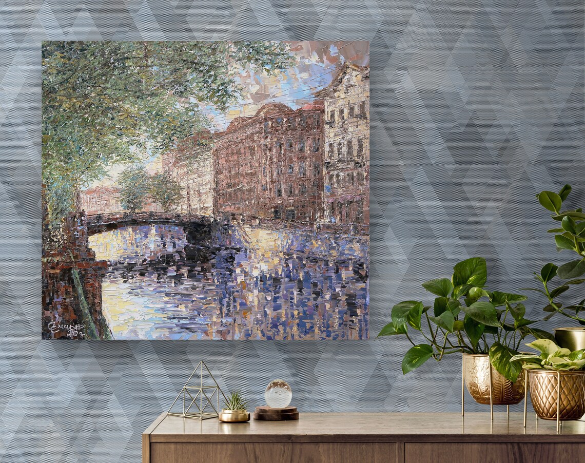 Cheap art prints color street trendy wall art city Etsy