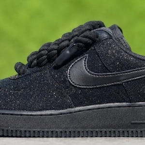 Black Glitter Air Force 1 - Etsy