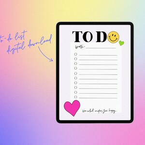 Lista de tarefas para download digital do Happy Days