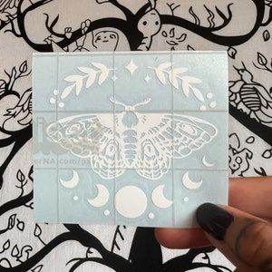 Moth vinyl decal | mystic vinyl decal | waterproof sticker