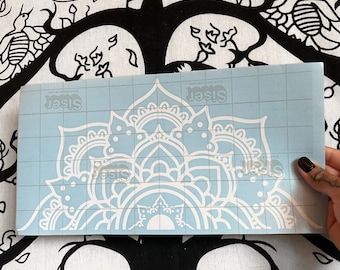 Mandala half car decal | mandala vinyl car sticker