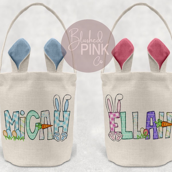 Personalized Easter Basket, Easter Basket, Easter Bunny, Easter bag, Easter Bucket, Kids Easter Basket, Custom Easter Basket,