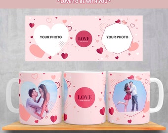 Mug template personalized - Mug template sublimation - mug template 11oz - valentines day - anniversary