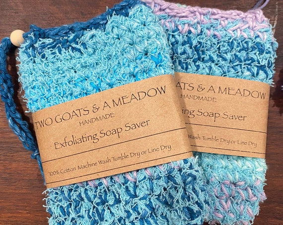 100% Cotton Exfoliating Soap Saver All Natural Eco Friendly Biodegradable 264