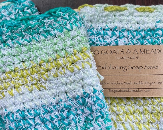 100% Exfoliating Cotton Soap Saver All Natural Eco Friendly 257