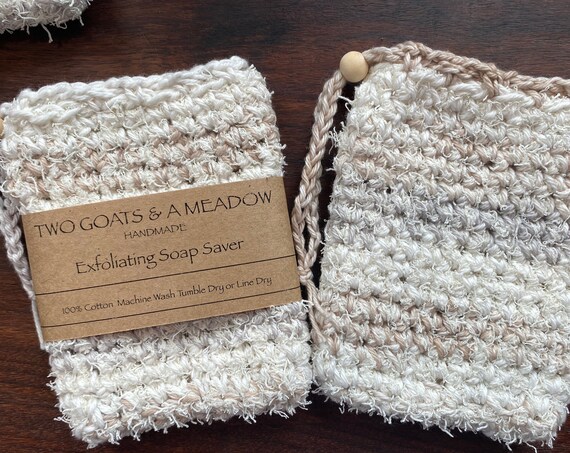 100% Exfoliating Cotton Soap Saver Biodegradable Eco Friendly All Natural 258