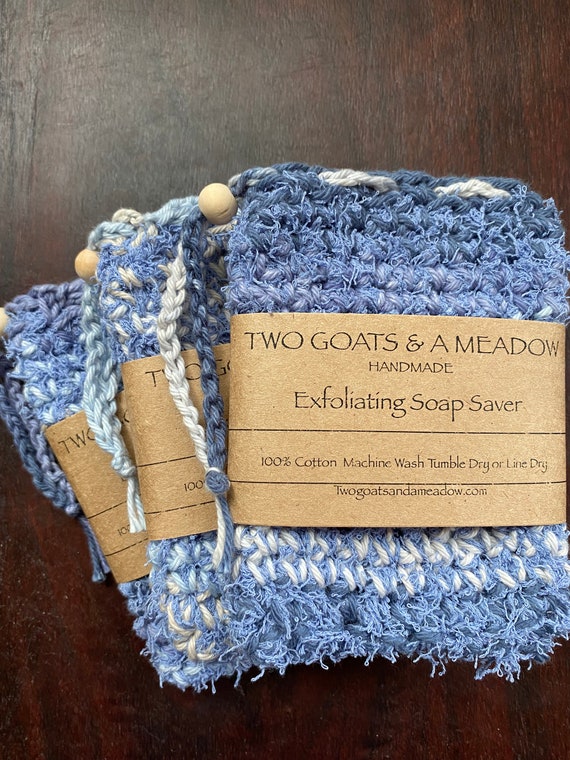 100% Cotton Exfoliating Soap Saver Biodegradable All Natural Eco Friendly 287
