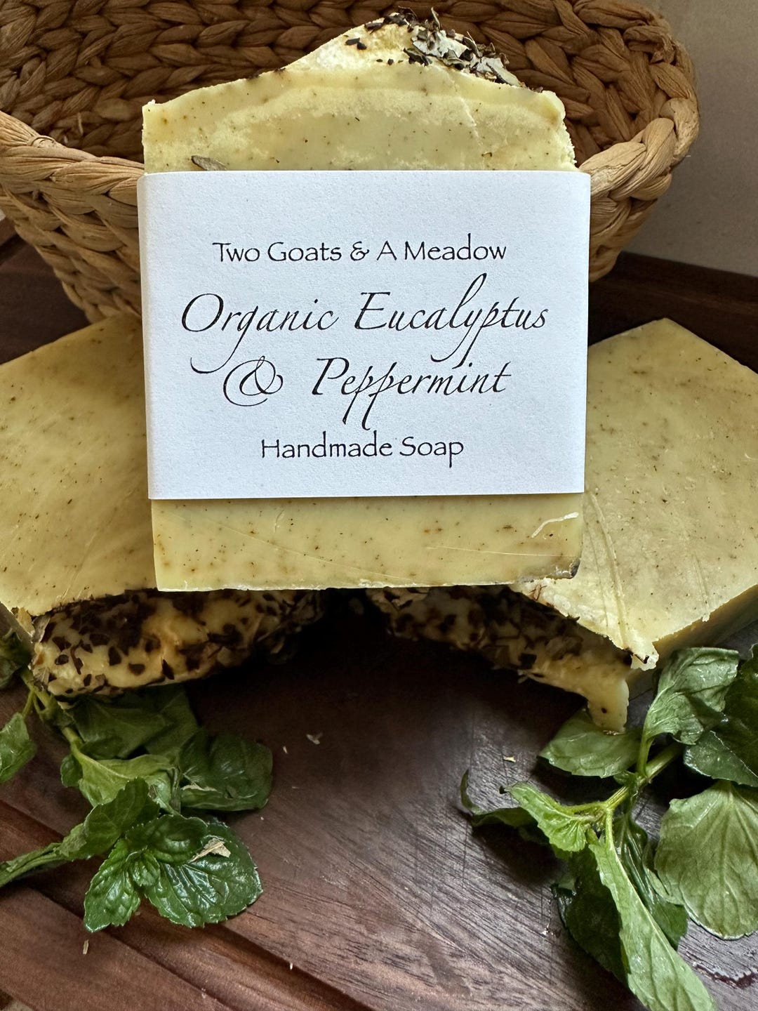 Organic Eucalyptus and Peppermint Soap Handmade - Etsy