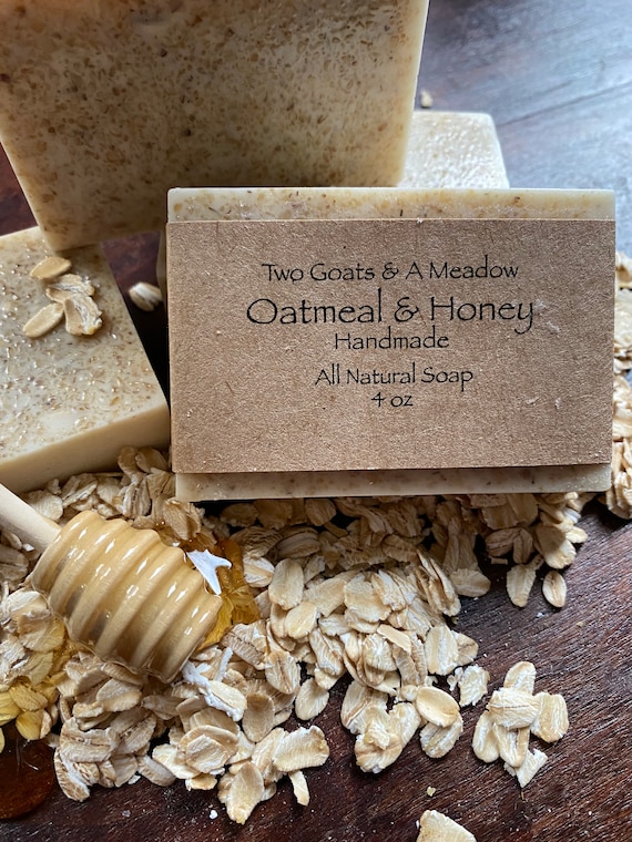 Organic Oatmeal & Honey Soap Handmade All Natural Eco Friendly