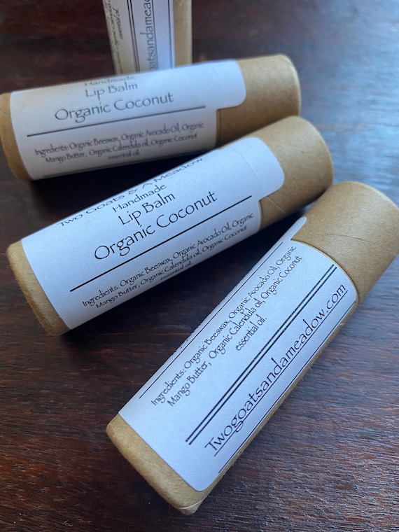 Organic Coconut Lip Balm Chapstick Eco Friendly All Natural