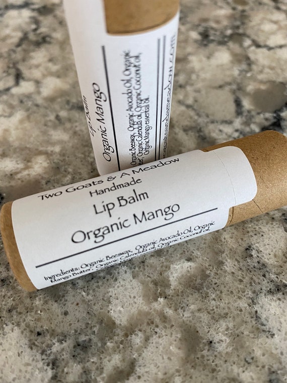 Organic Mango Lip Balm Chapstick All Natural Eco Friendly