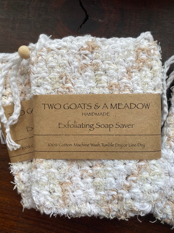 100% Exfoliating Cotton Soap Saver Biodegradable Eco Friendly All Natural 255