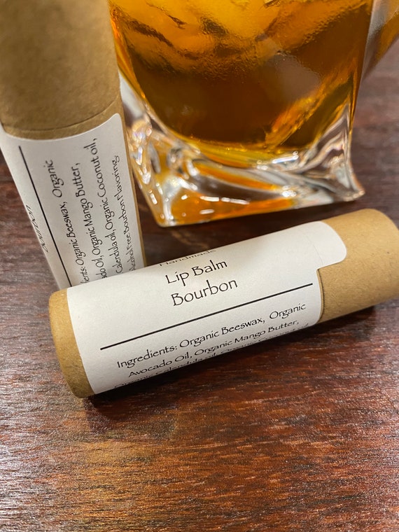 Bourbon Lip Balm Chapstick Eco Friendly All Natural Alcohol Free