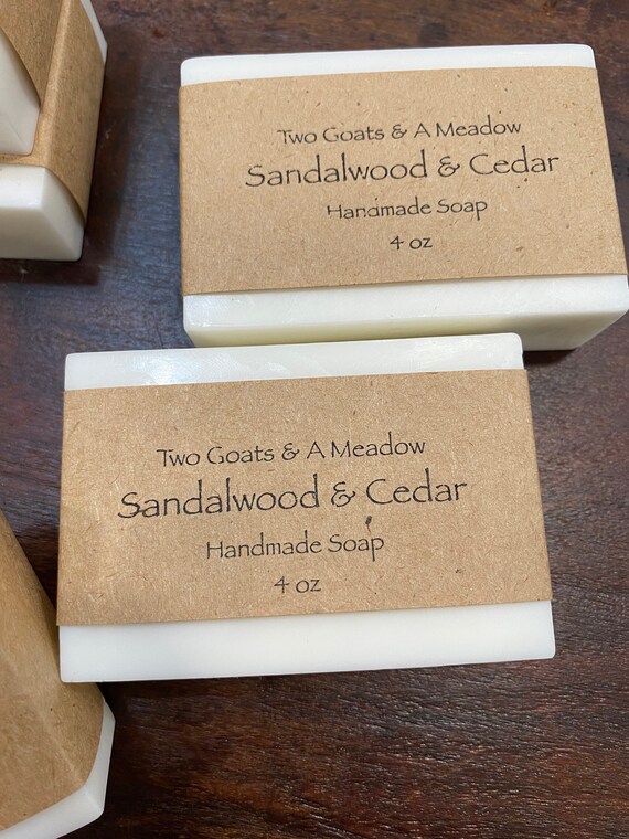 Organic Sandalwood & Cedar Soap Handmade All Natural Eco Friendly