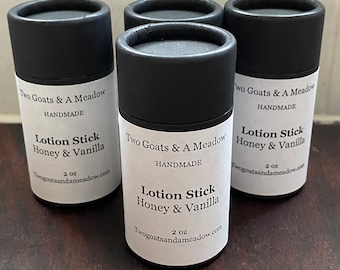 Honey & Vanilla Lotion Stick All Natural Eco Friendly