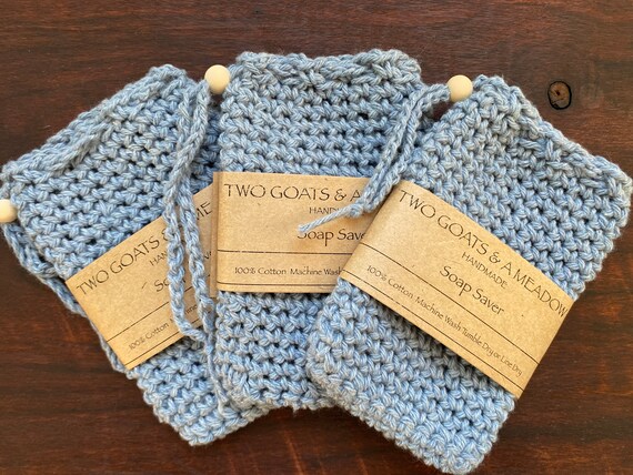 100% Cotton Soap Saver Stonewash blue Biodegradable All Natural 289