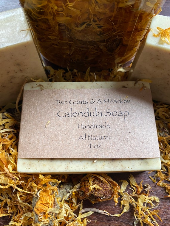 Organic Calendula Soap Handmade All Natural Eco Friendly