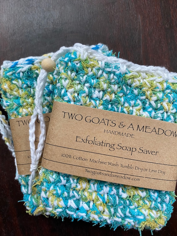 100% Cotton Exfoliating Soap Saver Biodegradable Eco Friendly All Natural 260
