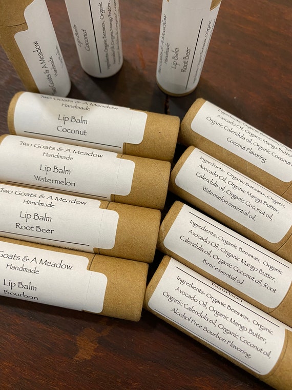 Organic Watermelon Lip Balm Chapstick All Natural Eco Friendly