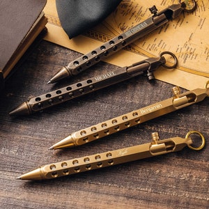 Personalized Gifts for Him Engraved Pen, Bolt Action Pen Graduation Gifts, Custom Pens Anniversary Gift for Men Gift for Dad, Teacher