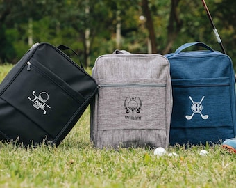 Personalized Golf Shoe Bag for Men, Groomsmen Gifts, Anniversary Gift [GSB01]