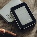 Groomsmen Lighters Personalized Monogram Lighter Case, Mens Gift Custom Lighters for Him, Cigar Lighter Case Anniversary Gifts for Men