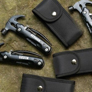 Best Dad Gift, Custom Engraved Multi Tool, Pocket Knife: Camping, Hunting, Fishing [R] image 8