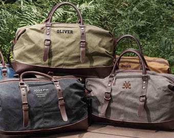 Sac de sport pour garçon d&#39;honneur, sac brodé pour homme, sac de week-end pour homme, sac de voyage personnalisé, sac personnalisé, sac de voyage monogramme