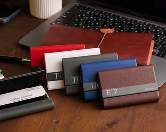 Custom Magnetic Card Holder Wallet, Leather Card Holder, Business Card Holder, Credit Card Holder, Mens Wallet, Birthday Gift, Gift for Him