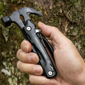 Best Dad Gift, Custom Engraved Multi Tool, Pocket Knife: Camping, Hunting, Fishing [R] image 9