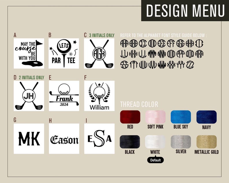 Custom Golf Towel, Embroidered Monogram, Groomsmen Gifts, Personalized Gift for Him afbeelding 4