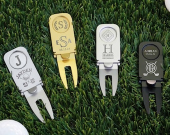 Golf Gifts for Women Custom Golf Divot Tool | Personalized Golf Ball Marker Magnetic Cigar Holder Golf Accessories for Women Men